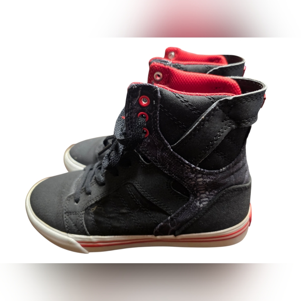 Youth Supra Muska 001- High-Top Sneakers - Black and Red